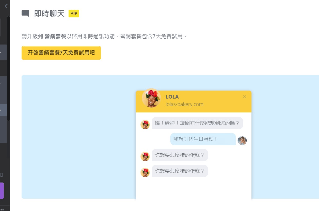 即時聊天功能 即時聊天功能